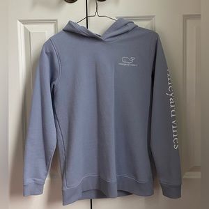 Vineyard Vines Boys Hoodie Sweatshirt- grayish blue color, size meduim (12-14)